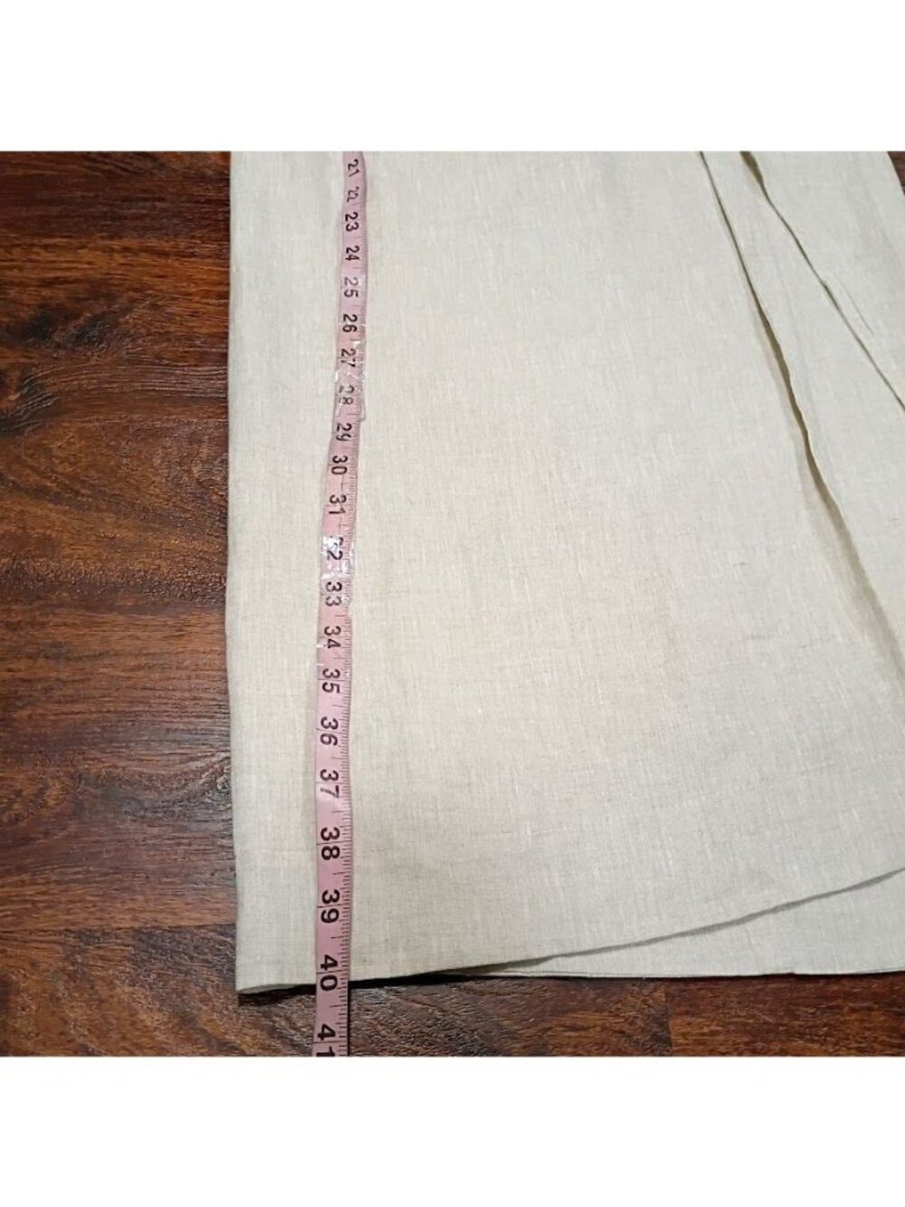 Lisa Maree Linen Tan Beige long Skirt Sz S Linen Blend Wrap Style NWT - Picture 8 of 15